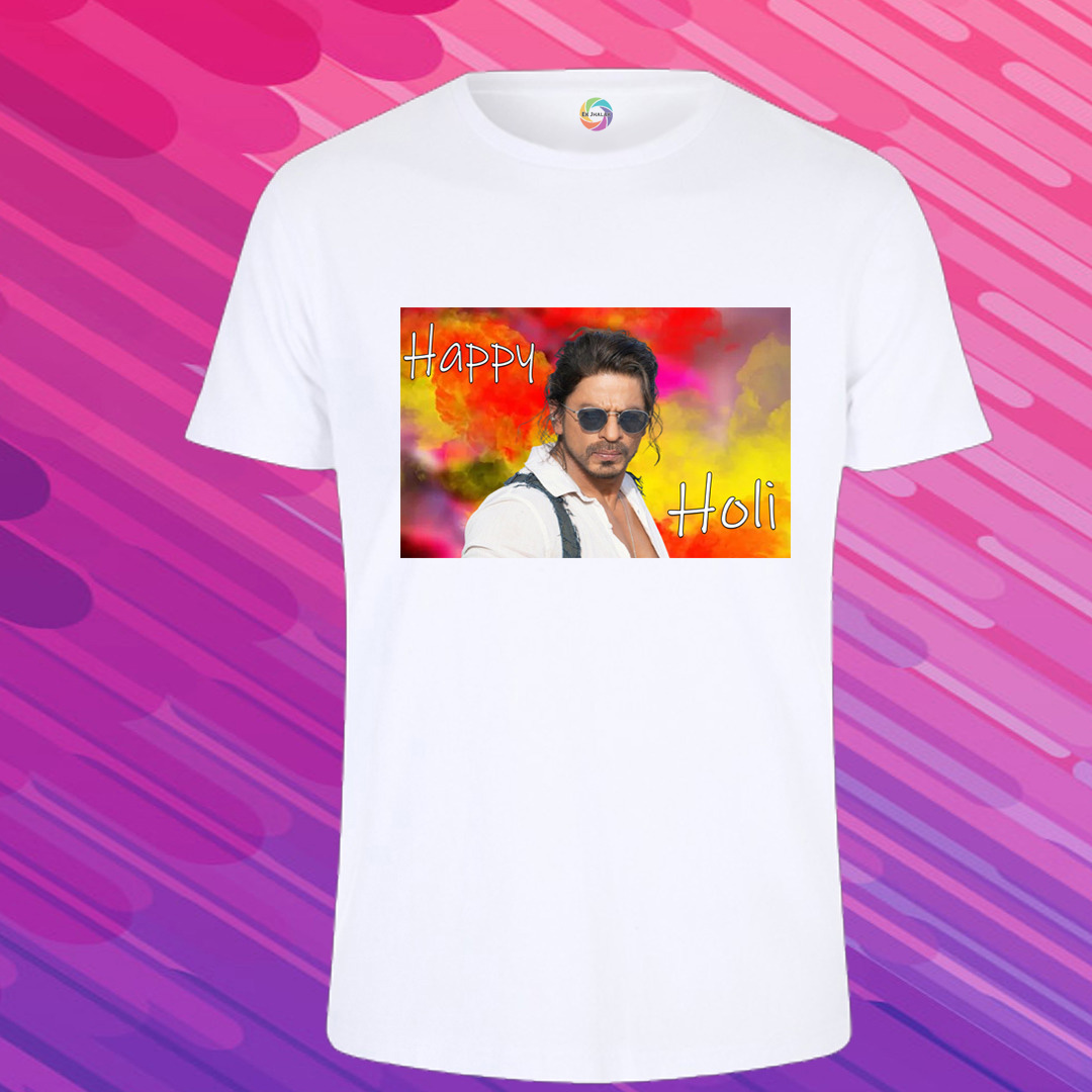 Holi Special Polyester Printed T-Shirt